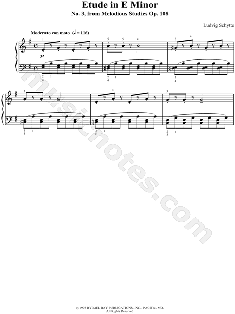 Etude In E Minor