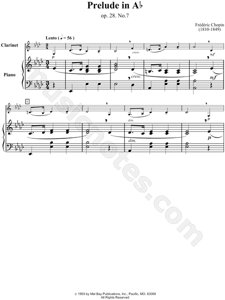 Prelude in A-flat, Opus 28, No. 7