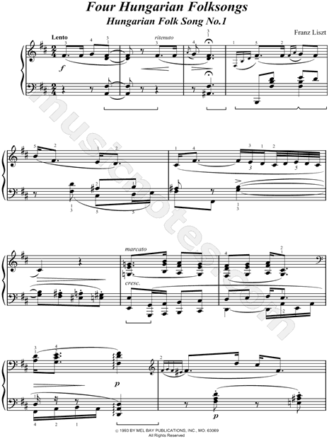 Hungarian Folksong No. 1