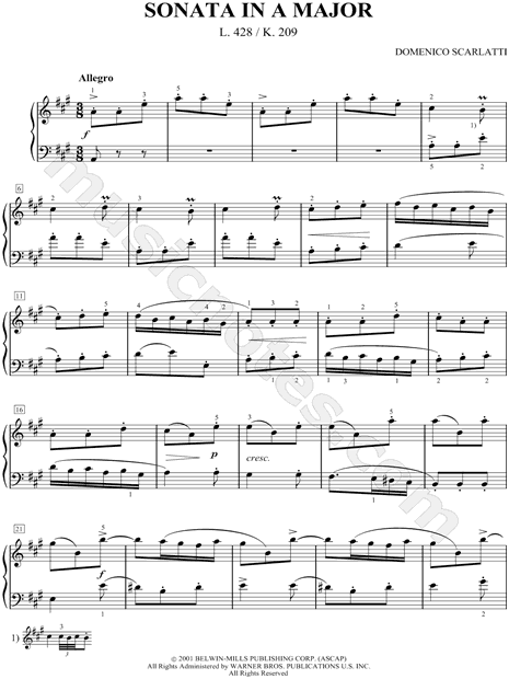 Sonata In A Major