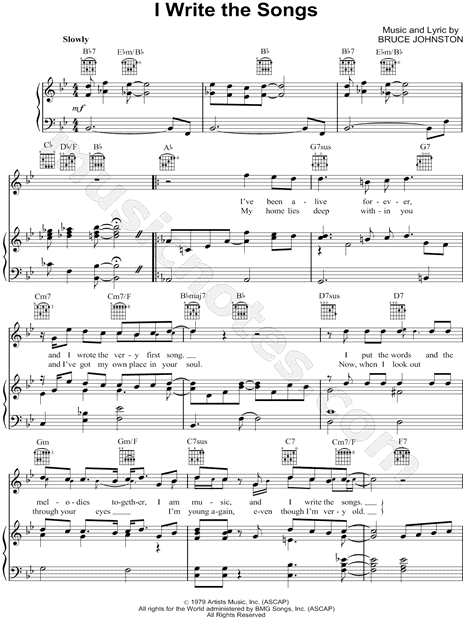 I Write the Songs