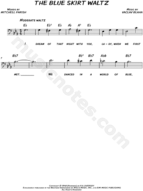 The Blue Skirt Waltz