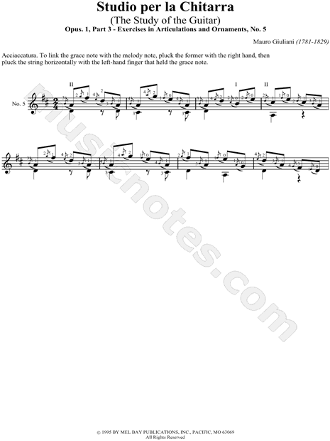 Exercises in Articulation and Ornaments, No. 5