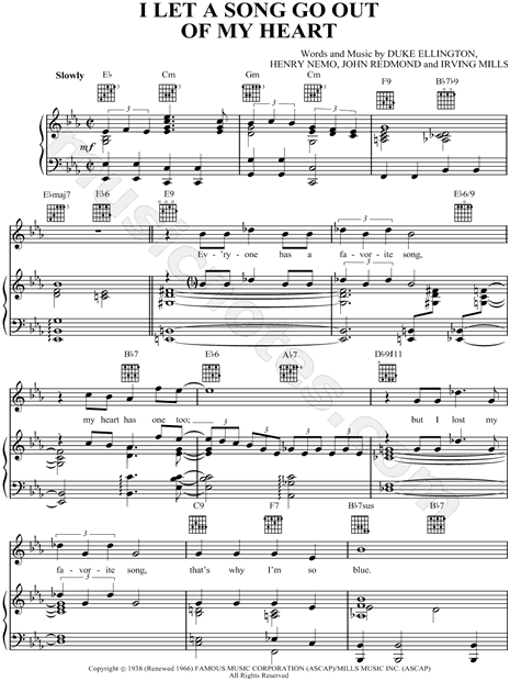 I Let a Song Go Out Of My Heart