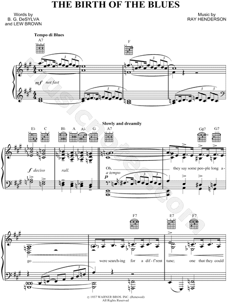 The Birth of the Blues