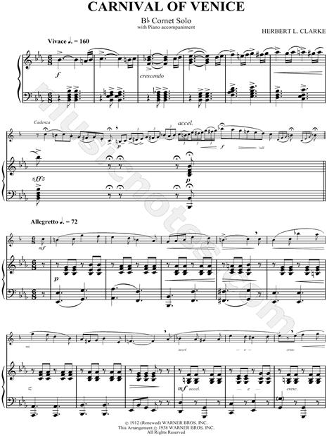 Carnival of Venice - Piano Accomaniment