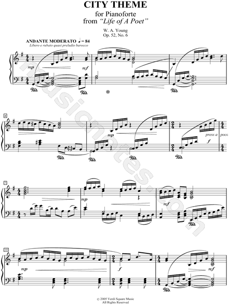 Piano Solo - Pianoforte - City Theme