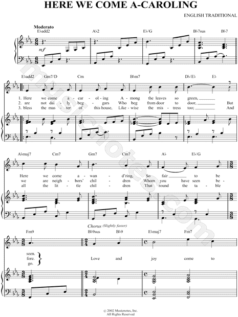 Here We Come A-Caroling
