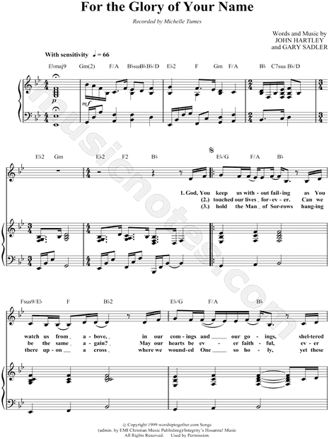 For the Glory of Your Name