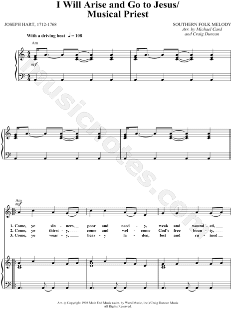 I Will Arise and Go To Jesus / Musical Priest