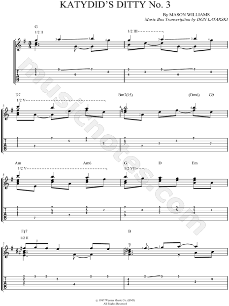 Katydid's Ditty No. 3