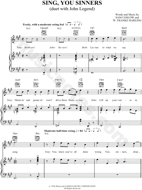 Sing, You Sinners
