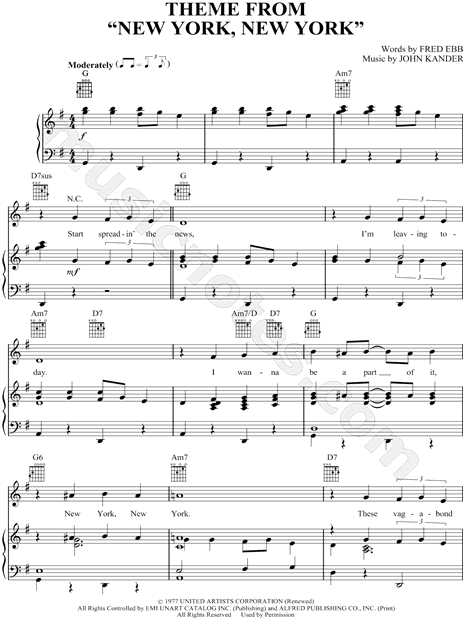 Theme from New York, New York