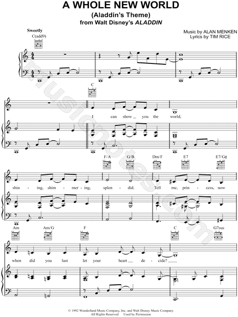 A Whole New World (Aladdin's Theme)