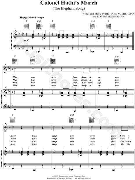 Colonel Hathi's March (The Elephant Song)