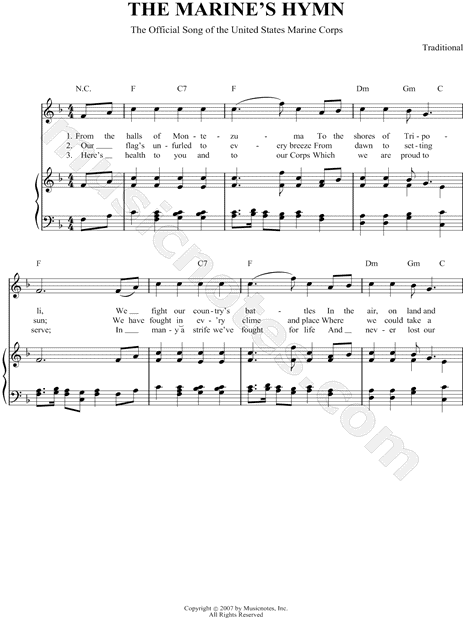 The Marines' Hymn