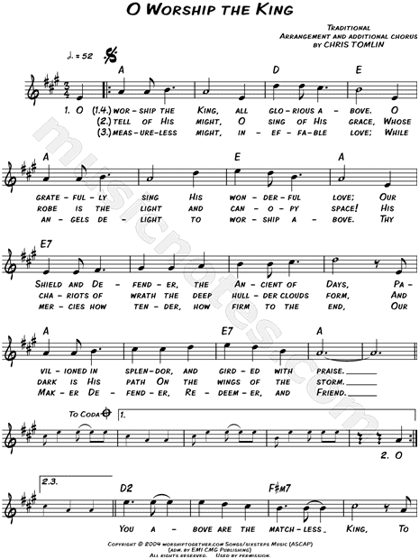 O Worship the King