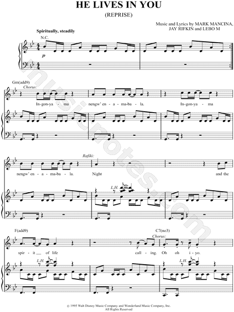 He Lives in You (Reprise)