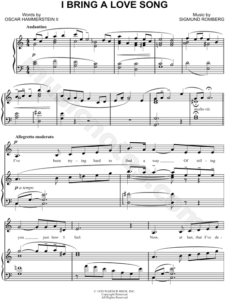 I Bring a Love Song