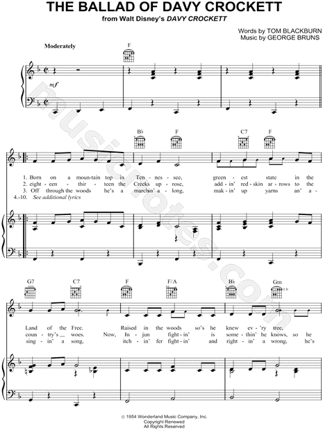 The Ballad of Davy Crockett