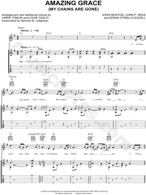 Amazing Grace (My Chains Are Gone)