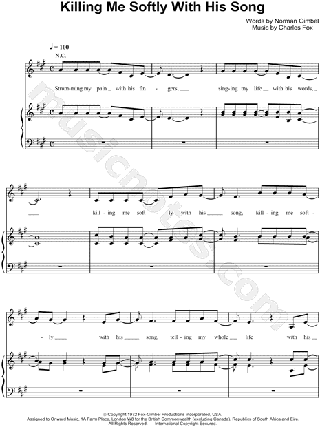 Killing Me Softly with His Song