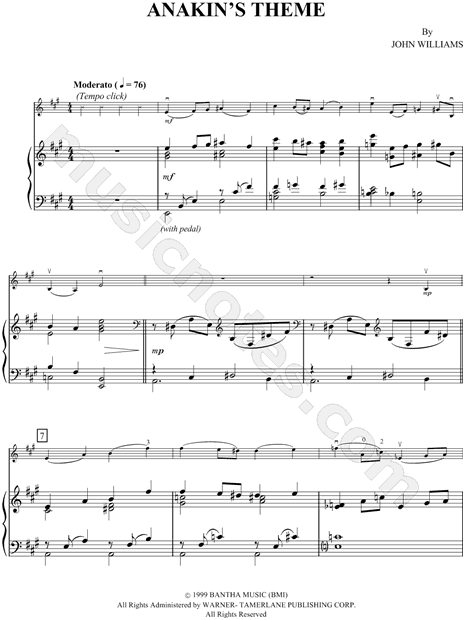 Anakin's Theme - Piano Accompaniment