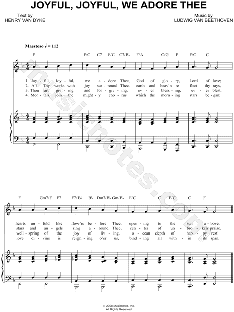 Joyful, Joyful, We Adore Thee