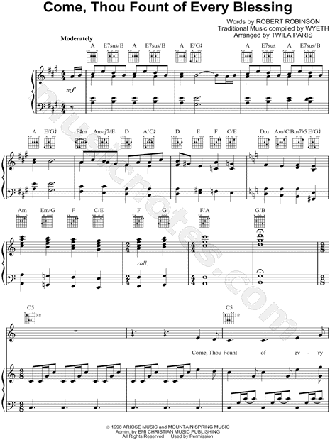 Come, Thou Fount of Every Blessing