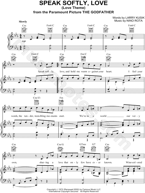 Speak Softly, Love (Love Theme)