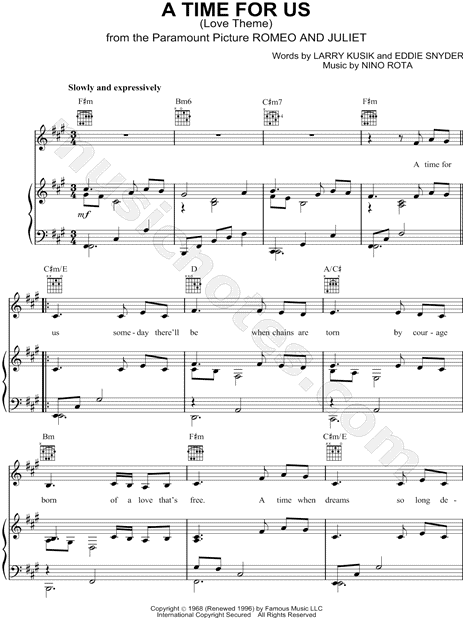 A Time for Us (Love Theme)