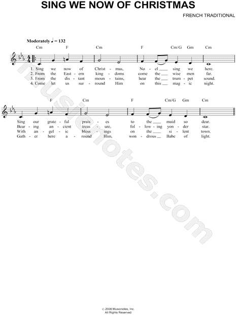 Sing We Now of Christmas