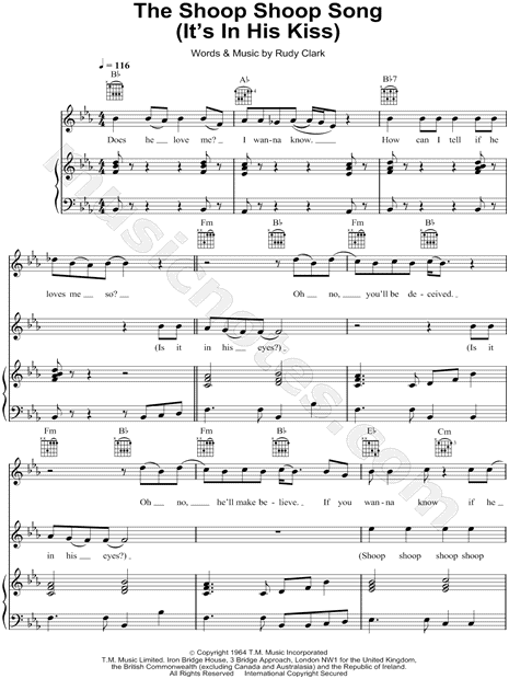 The Shoop Shoop Song (It's in His Kiss)