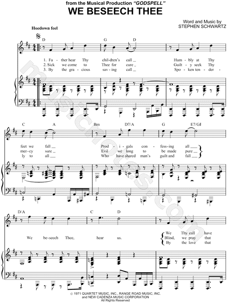 We Beseech Thee