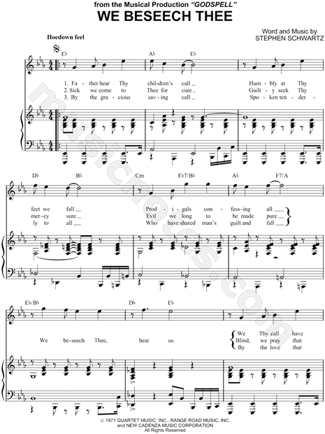 We Beseech Thee