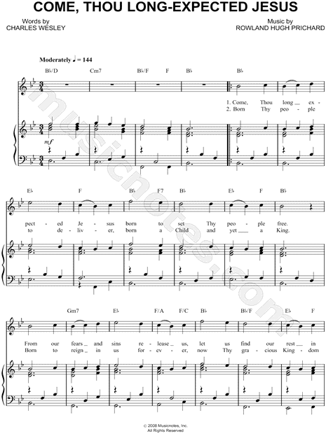 Come, Thou Long-Expected Jesus