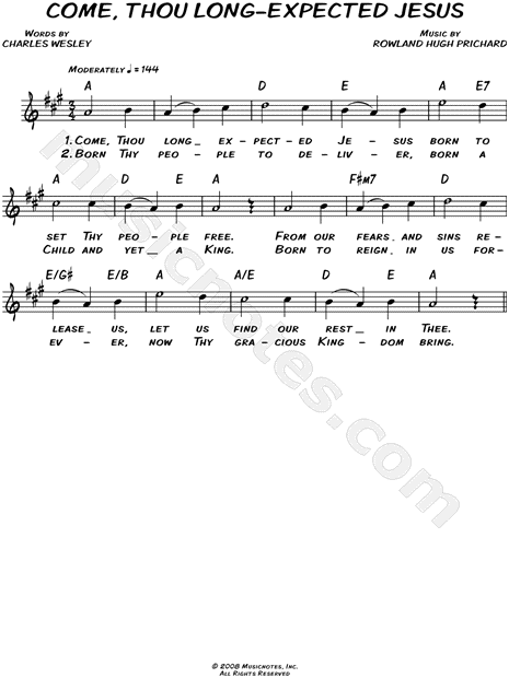 Come, Thou Long-Expected Jesus