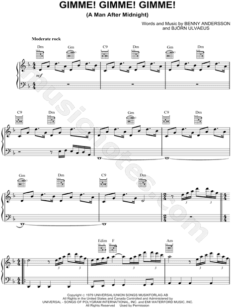 Gimme! Gimme! Gimme! (A Man After Midnight)