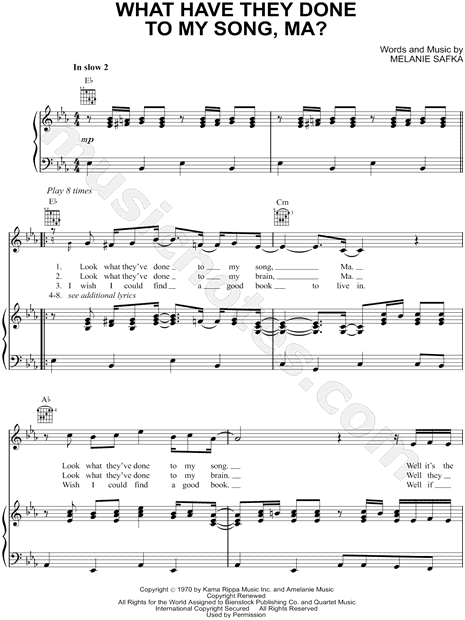 What Have They Done To My Song, Ma?