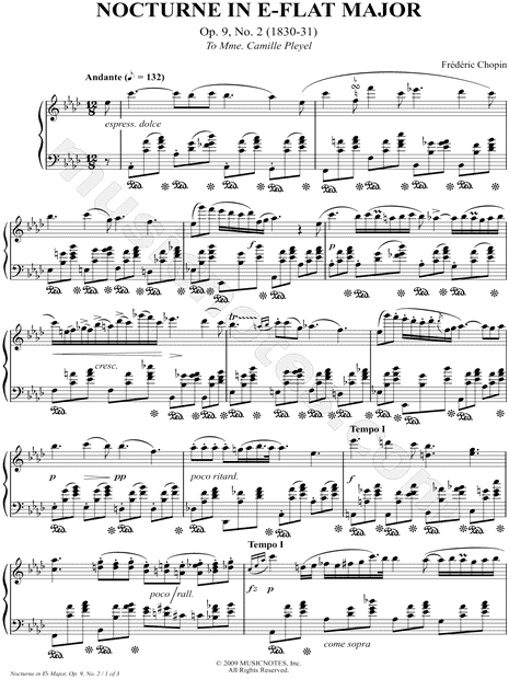 Nocturne in Eb Major, Opus 9, No. 2