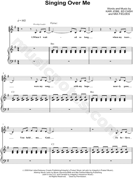 Singing Over Me