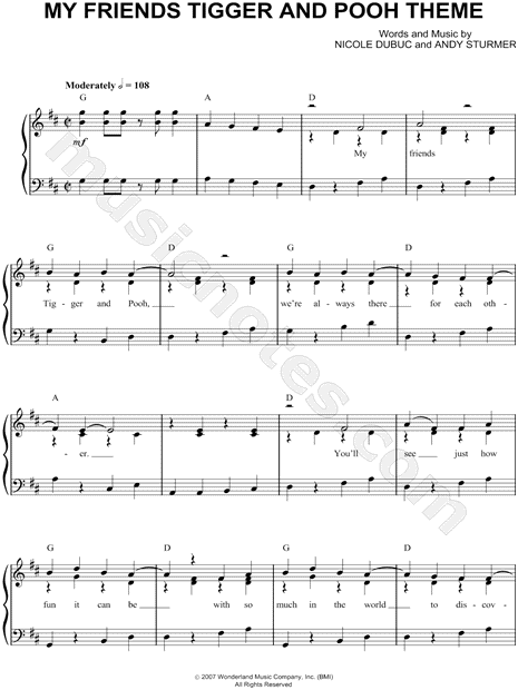 My Friends Tigger and Pooh Theme