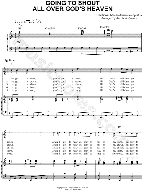 Goin' To Shout All Over God's Heaven
