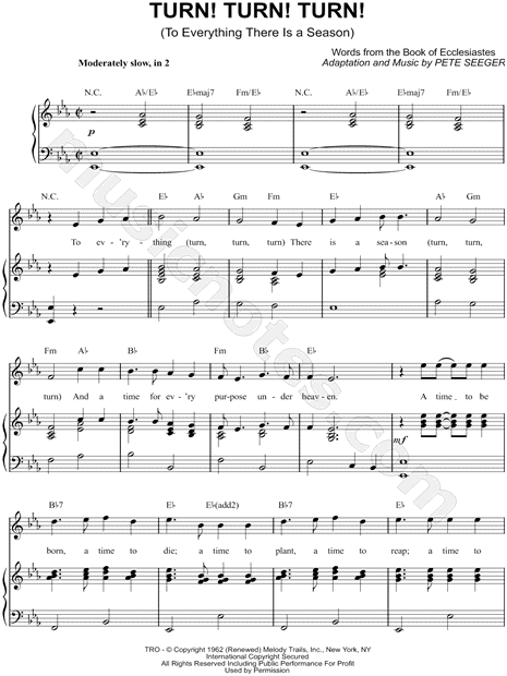 Turn! Turn! Turn! (To Everything There Is a Season)