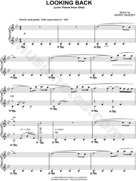 Looking Back - Love Theme from Glee