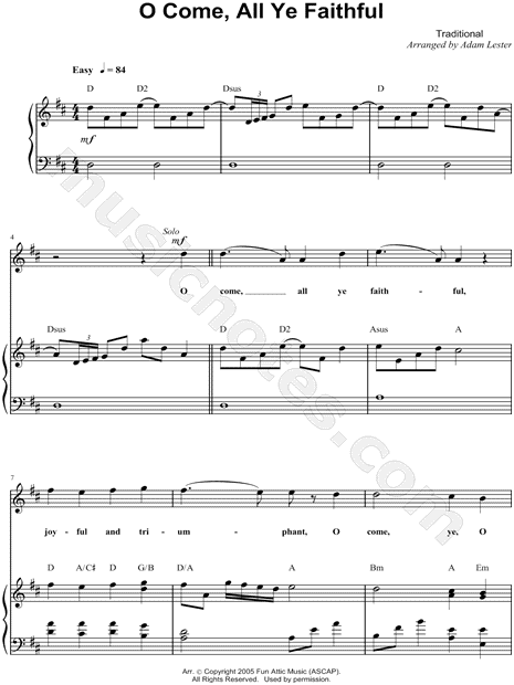 O Come, All Ye Faithful