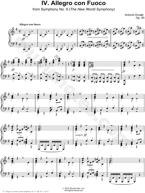 Symphony No. 9 in E Minor, Op. 95: IV. Allegro Con Fuoco (Finale)