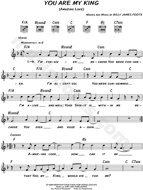 You Are My King (Amazing Love)