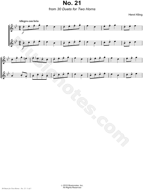 Horn Duet No. 21