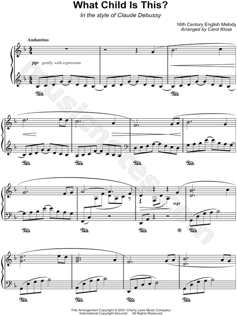 What Child Is This? - In the style of Claude Debussy
